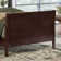 Arite Full Solid Wood Low Profile Sleigh Platform Bed with Matching Footboard in Espresso