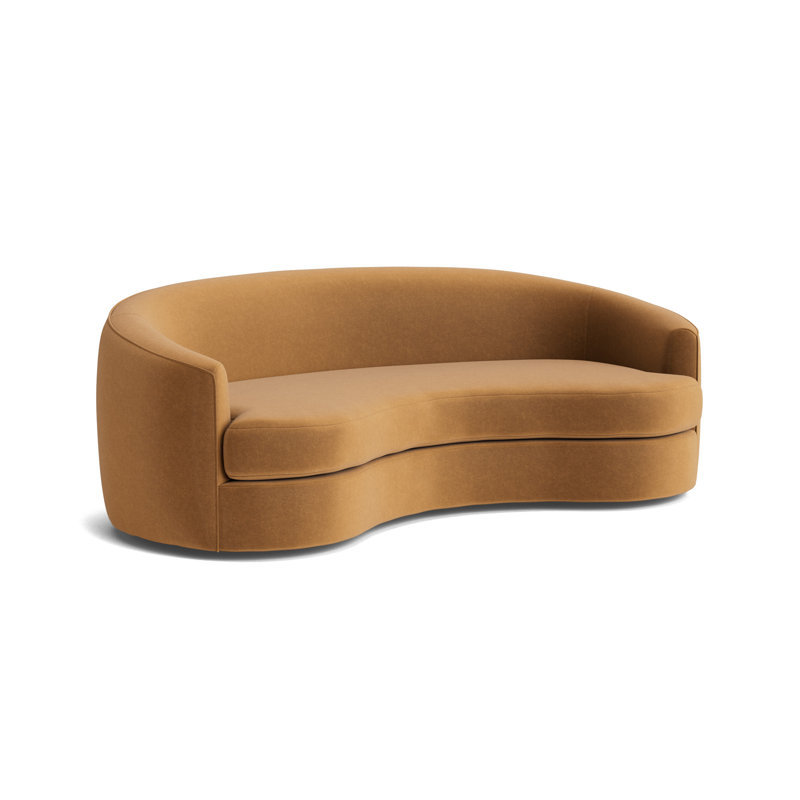 Giselle 85 Sofa, Performance Velvet - Hazelnut
