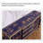 Hand-Painted Carved Accent Cabinet 59.06'' Sideboard