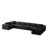 Liran Modular Corduroy Upholstered Boneless Sectional Sofa with Back Cushions-114863559
