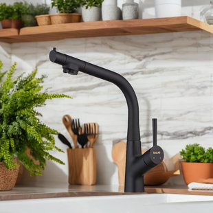 Robinet de cuisine à trois voies avec conduit d'eau potable