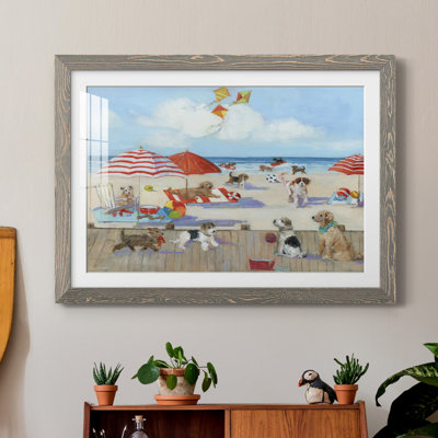 " Beach Bark Park II " Graphic Art Print