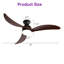 52" Nicola 3 - Blade LED Standard Ceiling Fan with Remote Control and Light Kit Included-851262271