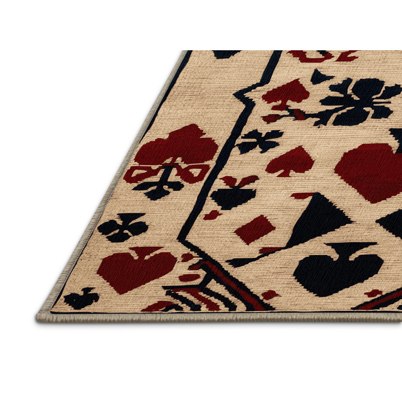 Machine Washable French Brown Area Rug