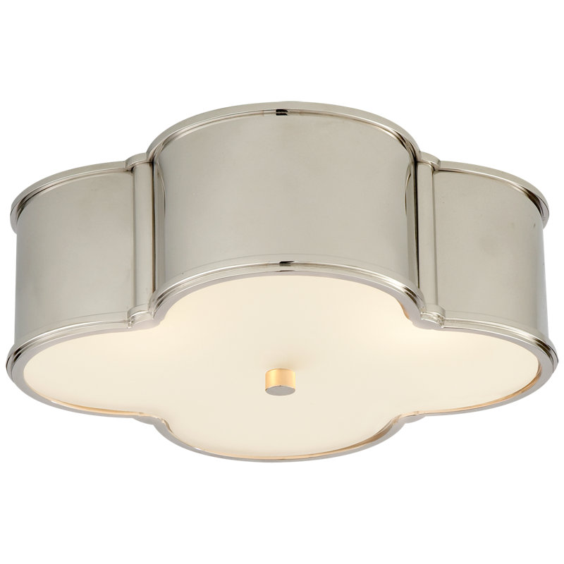 Alexa Hampton Basil 17" Flush Mount, Polished Nickel