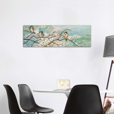 «Spring Branch with Birds» par Patricia Pinto, reproduction d'art graphique sur toile