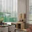 72-Foot-Tall, Wood-Coloured, Double-Door Bamboo High-Capacity Storage Cabinet For Main Living Spaces Such As Dining Rooms, Bedrooms, And Living Rooms