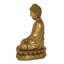 Sculpture décorative de Bouddha en médaillon en polystone avec sculptures gravées et détails en relief