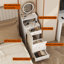 3 In 1 Vanity Desk With Mirror And Light ,Small Makeup Vanity Set With Charging Station, With 2 Drawers And Open Storage Space, With Upholstered Stool, Compact Dressing Table Writing Desk
