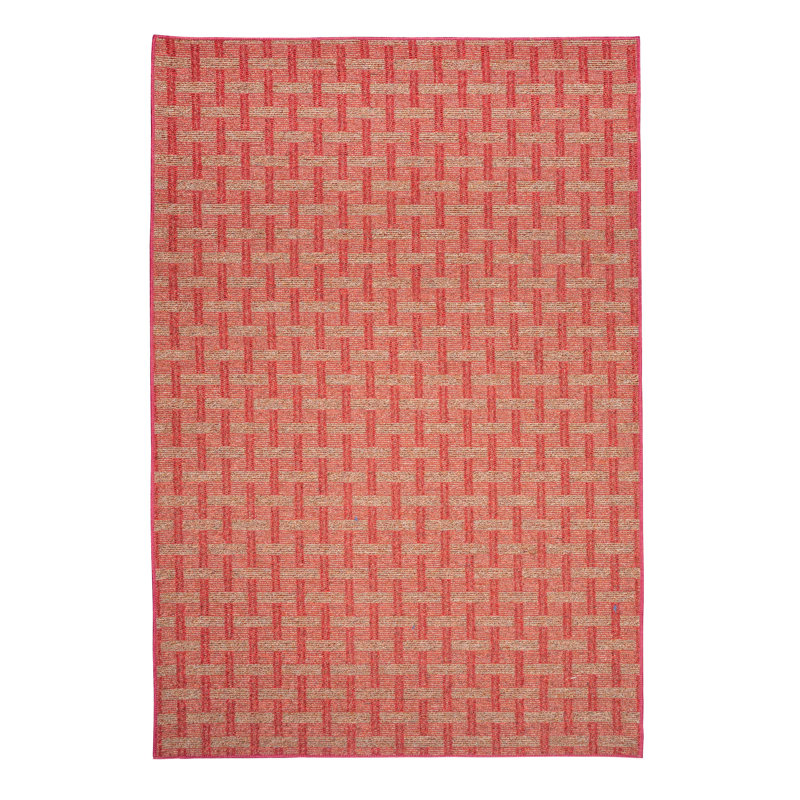 Ensemble de tapis intérieur / extérieur en polyester touffeté à la machine Girado, Rectangle 1 pi 6 po x 2 pi 3 po