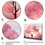 Art romantique sur toile rose romantique