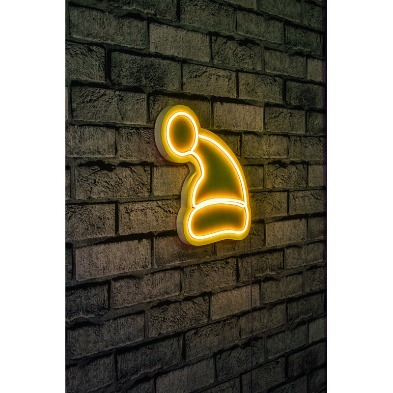 Éclairage décoratif en plastique à DEL, Jaune
