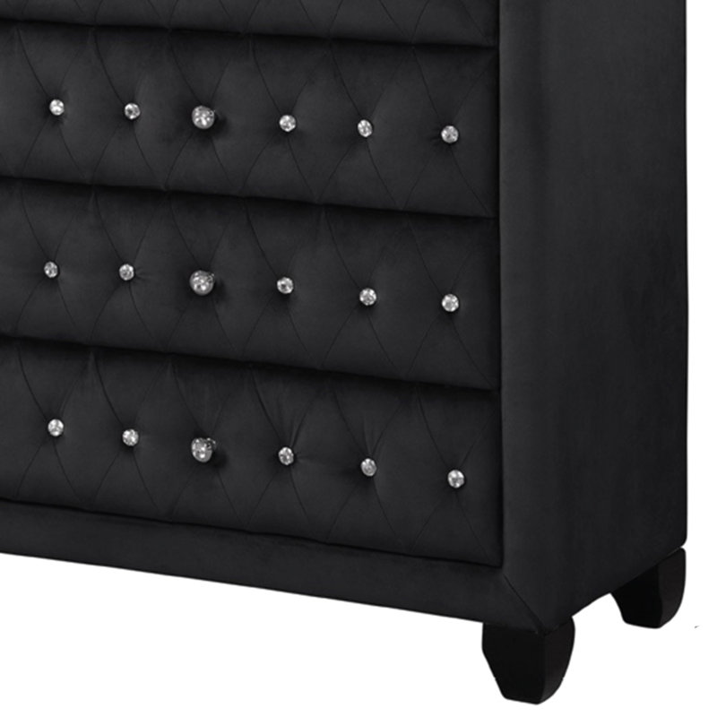 Rausch Sophia 7 Drawer Dresser, Black
