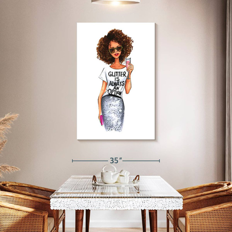 Shuttleworth Glitter Is Always An Option, 48" H x 32" W