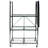 Origami 4 Tier Multipurpose Folding Storage Organizing Rack with Wheels-109920397
