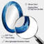 «Blue Swirl Wave Spiral VI», miroir mural unique en spirale abstraite-121883843-121883844