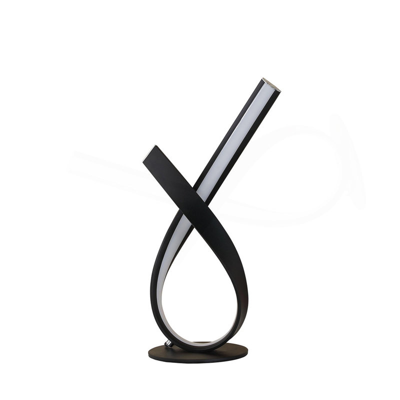 Lampe de table 17 po, Noir
