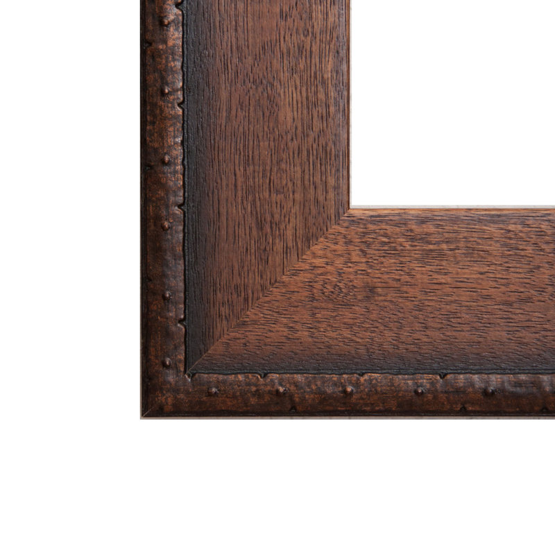 Solid Wood Flat Mirror, 38.5" H x 34.5" W
