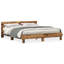 Vidaxl Wood Bed Frame with LED Durable-113970984-113970994