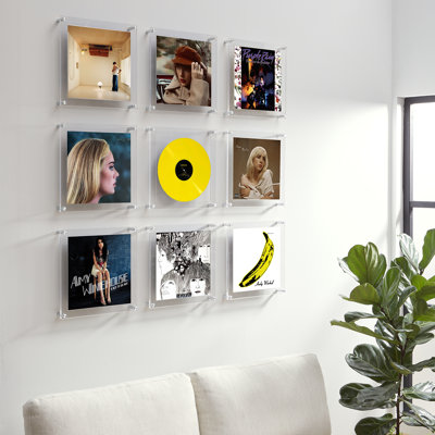 Wexel Art Set of 9 Record Frame Wall
