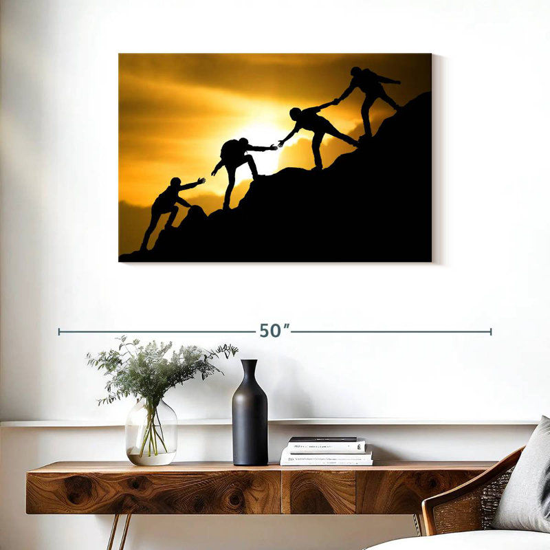 Sireci Climbing Teamwork, 24" H x 36" W