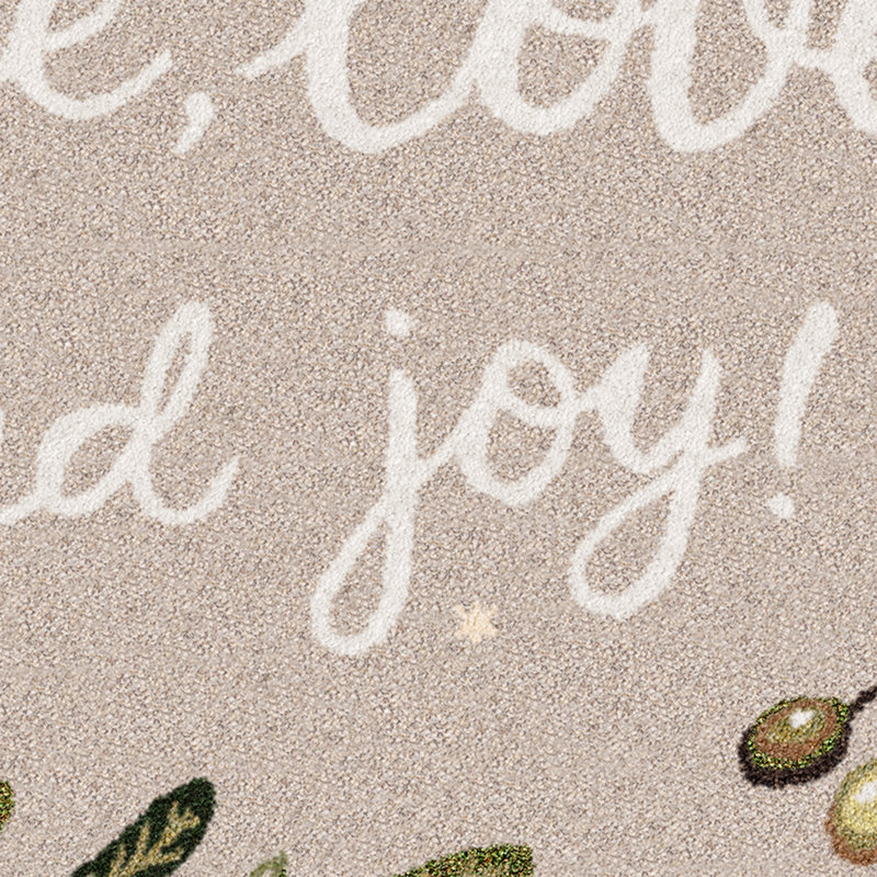 Peace Peace Joy, 2'0"x2'9" Rectangle
