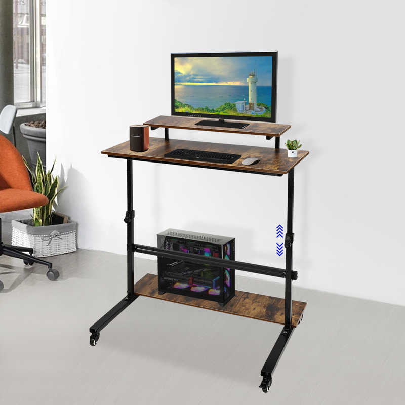 Bureau d'ordinateur réglable en hauteur Lendia