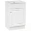 Meuble-lavabo de salle de bain avec lavabo, une porte et tablette réglable-360042506