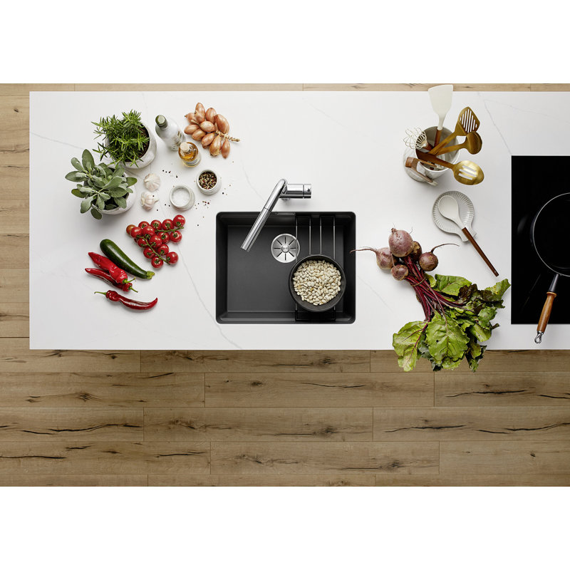 Subline Undermount Kitchen Sink, Rock Grey