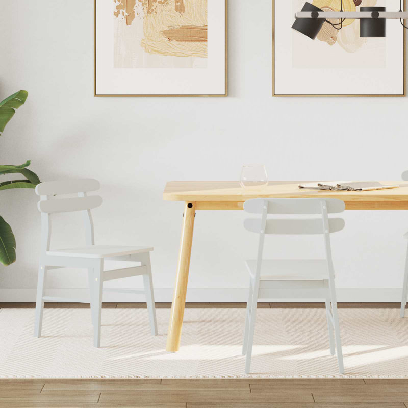 Tarlach Solid Wood Accent, White