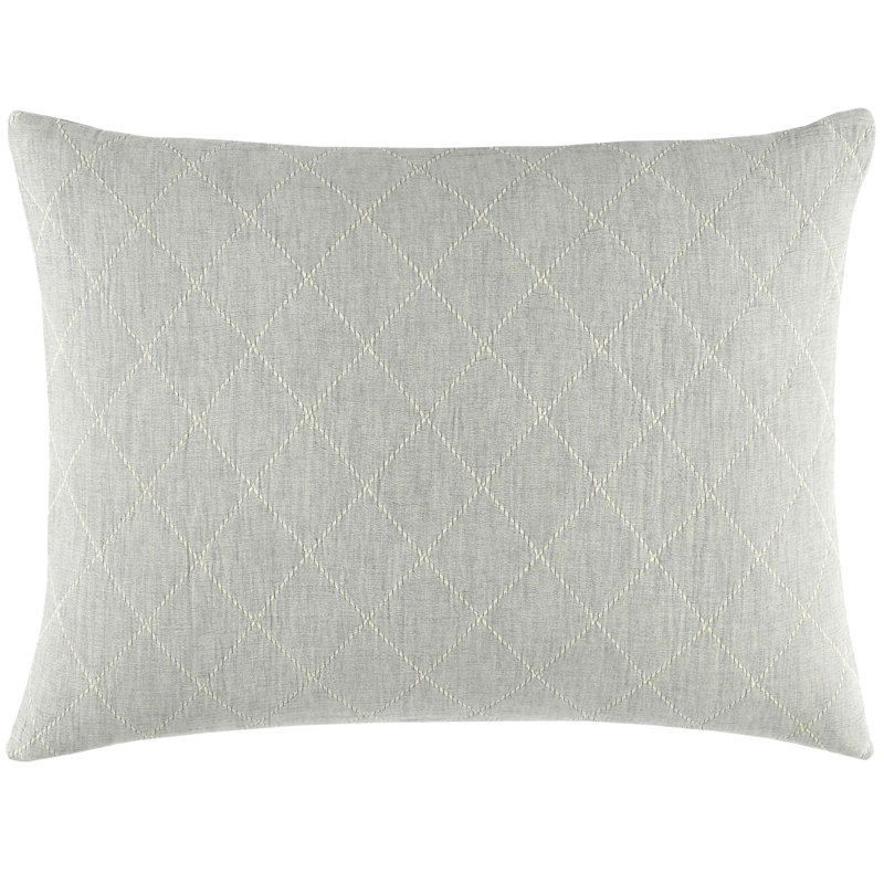 Tilden Natural/Grey Matelasse Sham, Standard