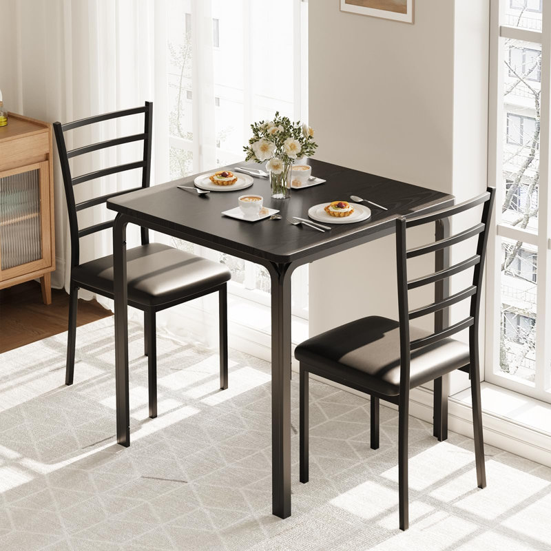 Dining Set, Black, Black