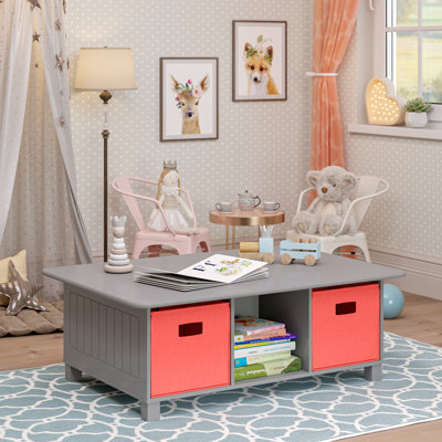 Kids 6 Cubby Storage Activity Table