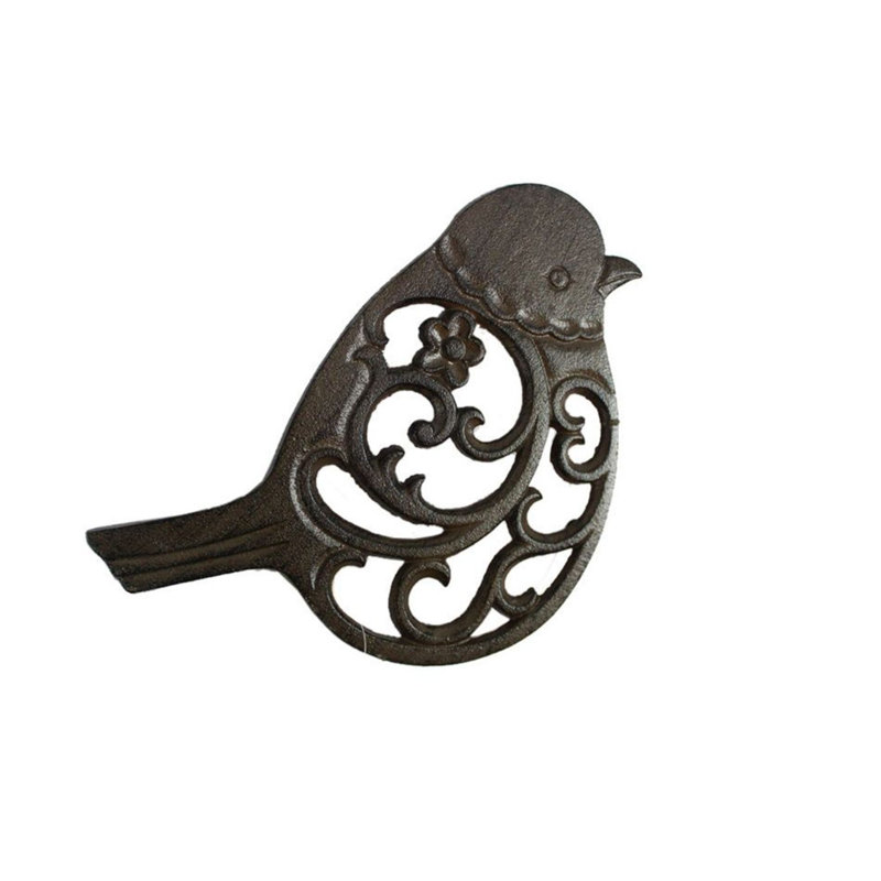 Extrait d’oiseau en fonte, Marron foncé