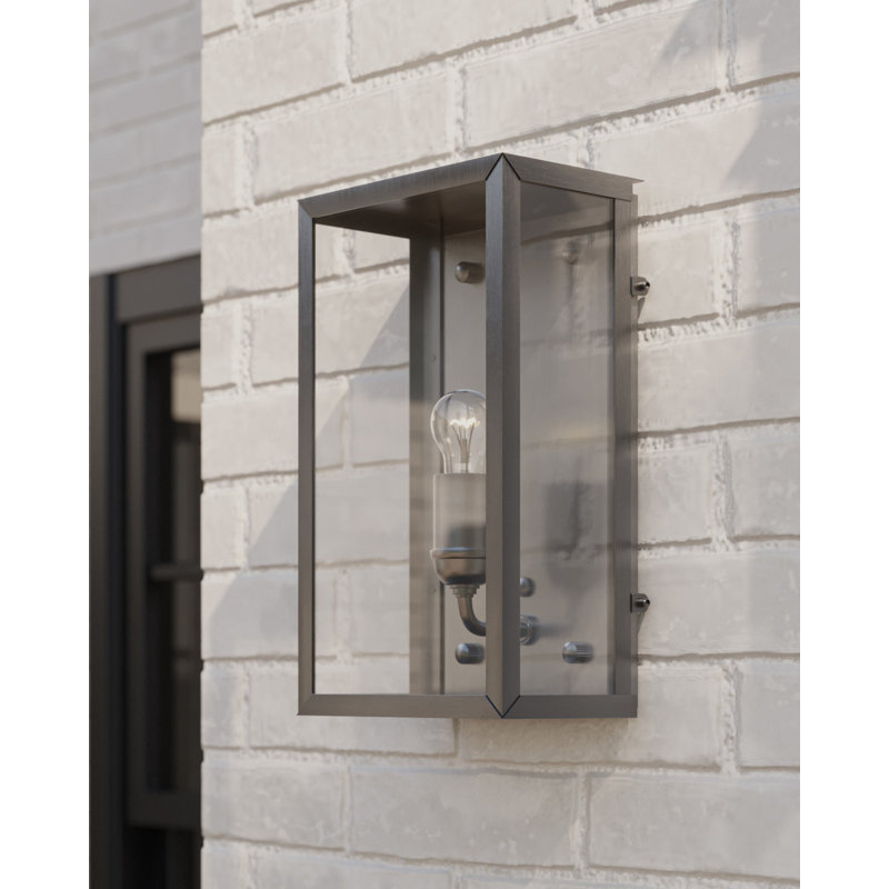 Royster 1 - Light Outdoor Wall Sconce, Antique Silver