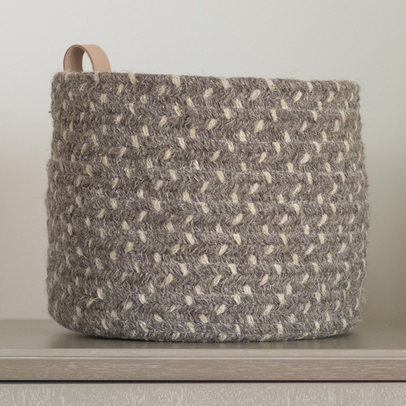 Panier en rotin, Gris foncé