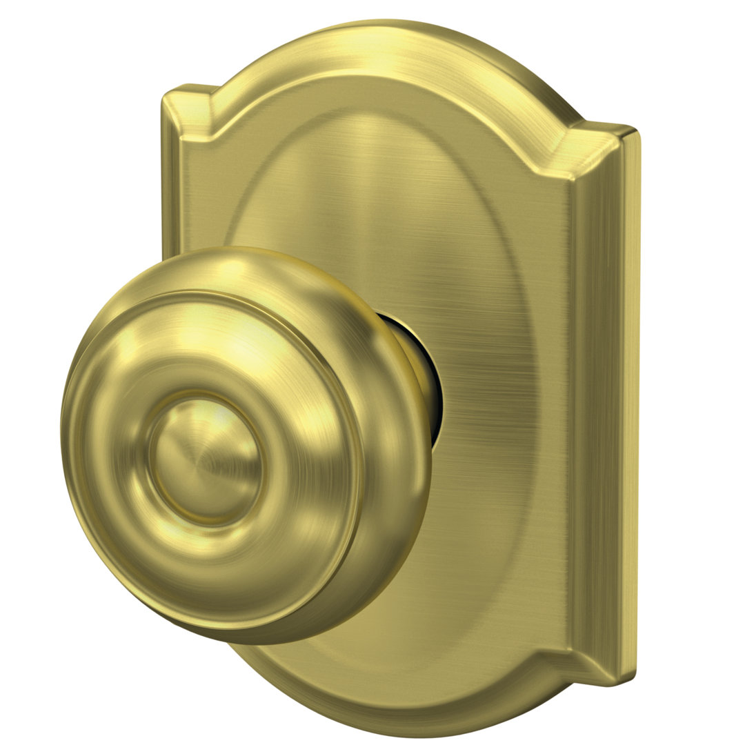 Georgian Hall-Closet and Bed-Bath Knob with Camelot Trim Schlage