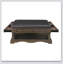 Table basse multifonctionnelle de style traditionnel avec rangement, repose-pieds en bois durable et similicuir pour le salon