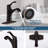 Single-handle Bathroom Faucet with Drain Assembly-90874665