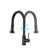 Matte Black Kitchen Faucet With Stainless Steel Pull Down And Soap Dispenser, Scratch Rust , 360 Rotatable Spout, High Flow 1.8Gpm To Scratches Rust,-1037514055