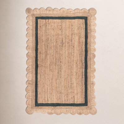 Inaki Hand-Woven Geometric Jute Rug