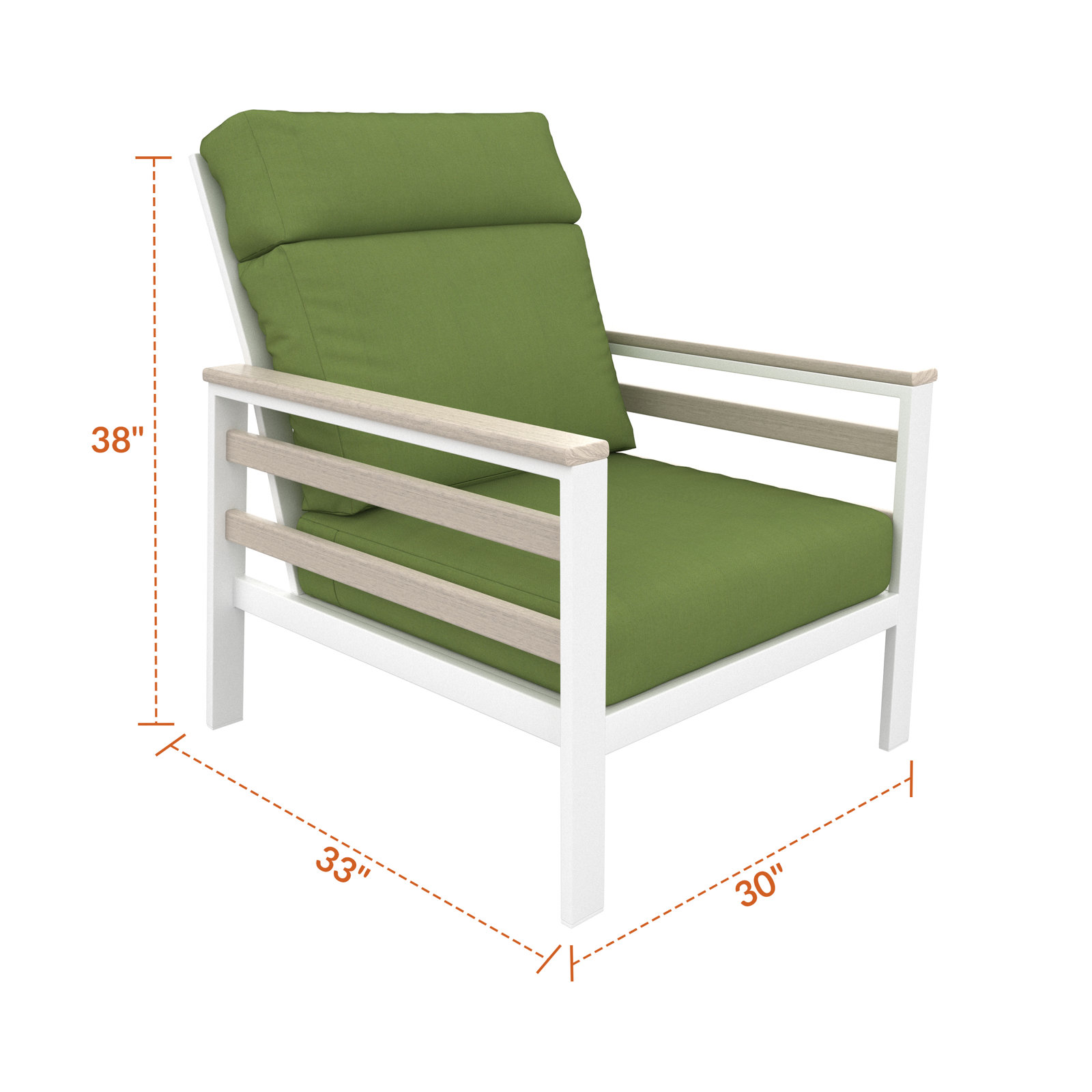 Townsend Sunbrella® Patio Lounge Chair, Spectrum Cilantro