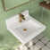 20'' x 19'' White Rectangular Vitreous China Wall Mount Bathroom Sink With Overflow