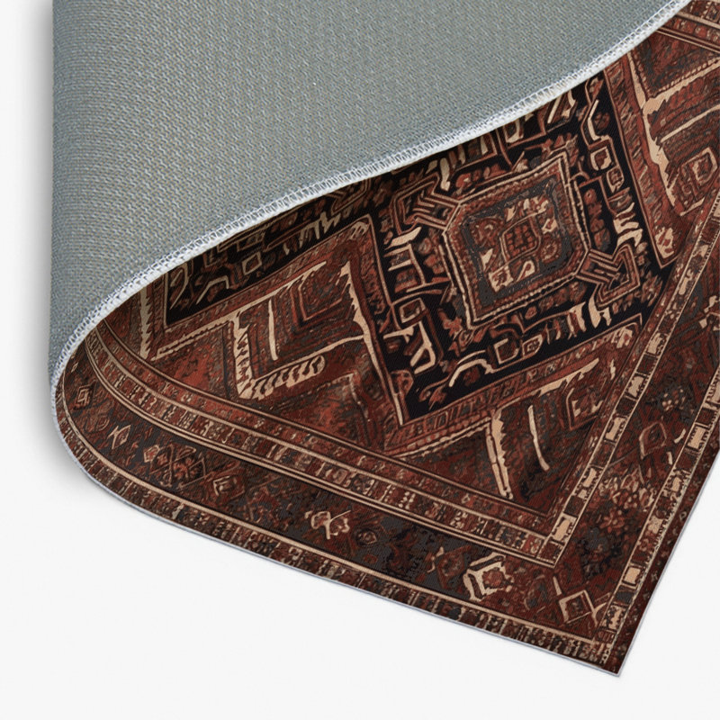 Tapis d'intérieur et d'extérieur brun Persian, Rectangulaire 2 pi x 3 pi