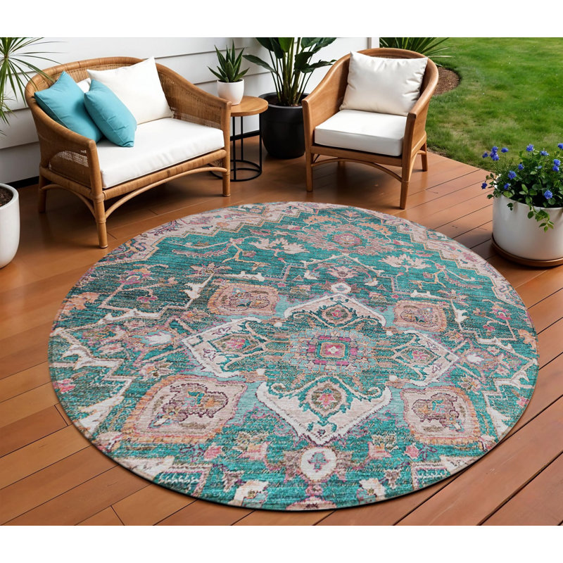 Tapis d'intérieur rond 8 pi