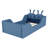 Upholstered Platform Bed with Rabbit Cushion-479619236