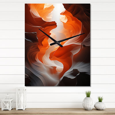 Horloge murale moderne Canyon Antelope Whirlwinds