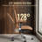 Genuine Leather Executive Office Chair, Mid-Back Ergonomic Swivel Office Chair, High Back Desk Chair with Polished Aluminum Alloy Base, Adjustable Height for Home Office-829668356