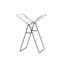 Brabantia Hangon 20 m Folding Drying Rack-100078762