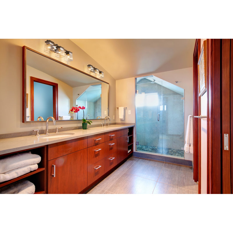 Éclairage de salle de bain à intensité variable 3 lumières Braydon, Chrome